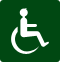 Icono indicando que el restaurante McDonalds en Agrela (A Coruña) dispone de acceso adaptado para personas en silla de ruedas